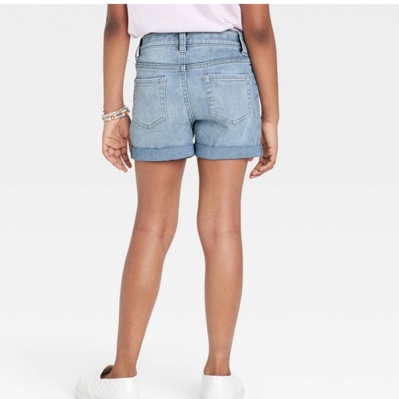 NWT Super stretch pastel embroidered jean shorts - Picture 5 of 7